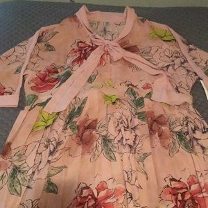 Floral print flowy maxi dress